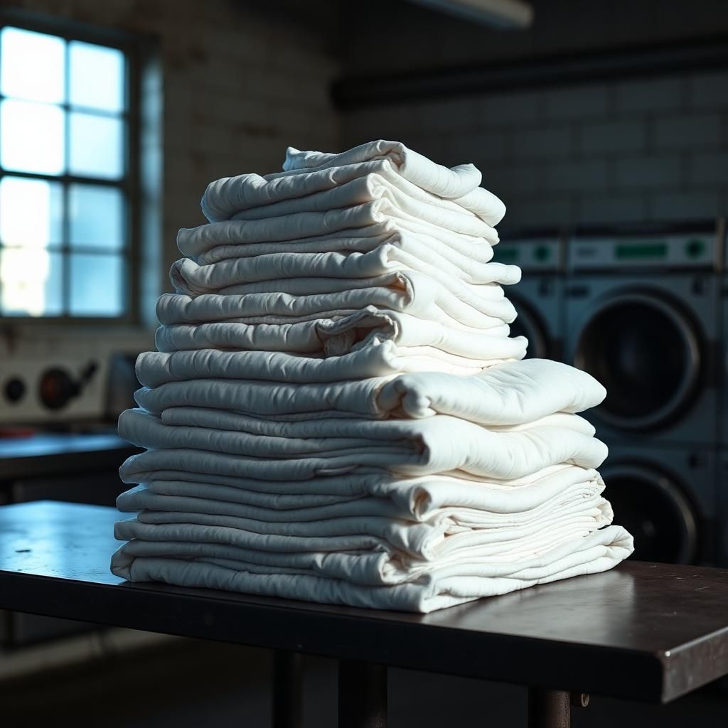 Folded laundry stack