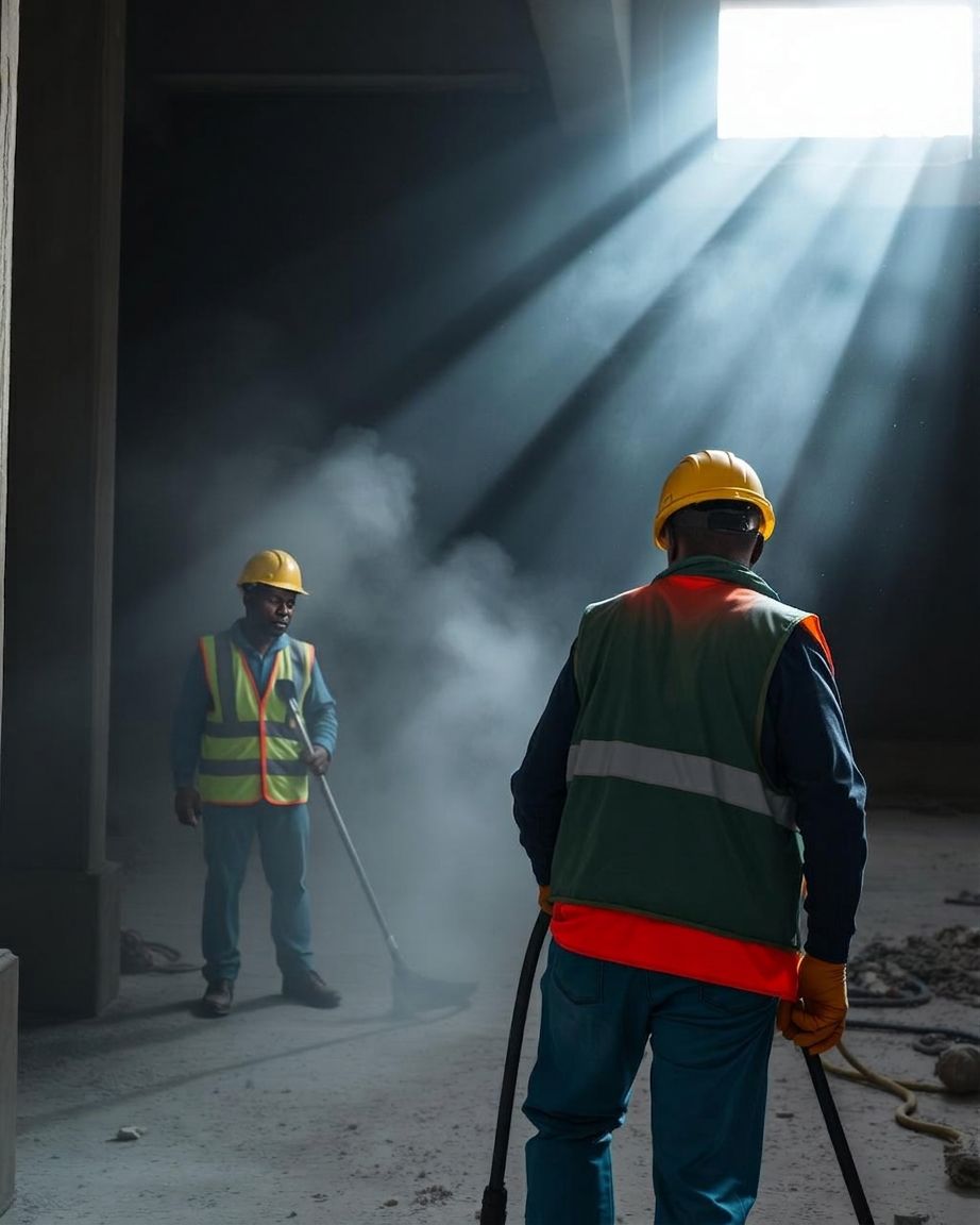 Post-construction cleaning crew